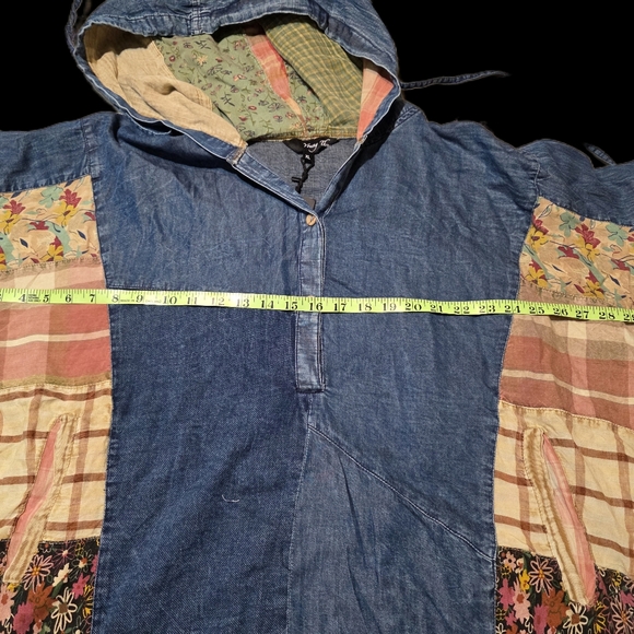 Patchwork Denim Women's Top - Picture 3 of 3